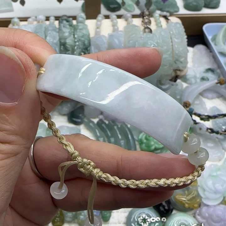 翡翠未镶嵌手链手牌