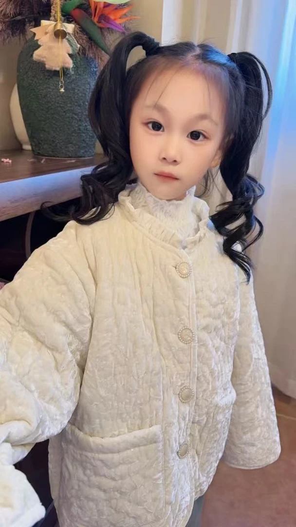 【蜜糖～菠萝自制冬季第一场】女童外套【冬雪】99007