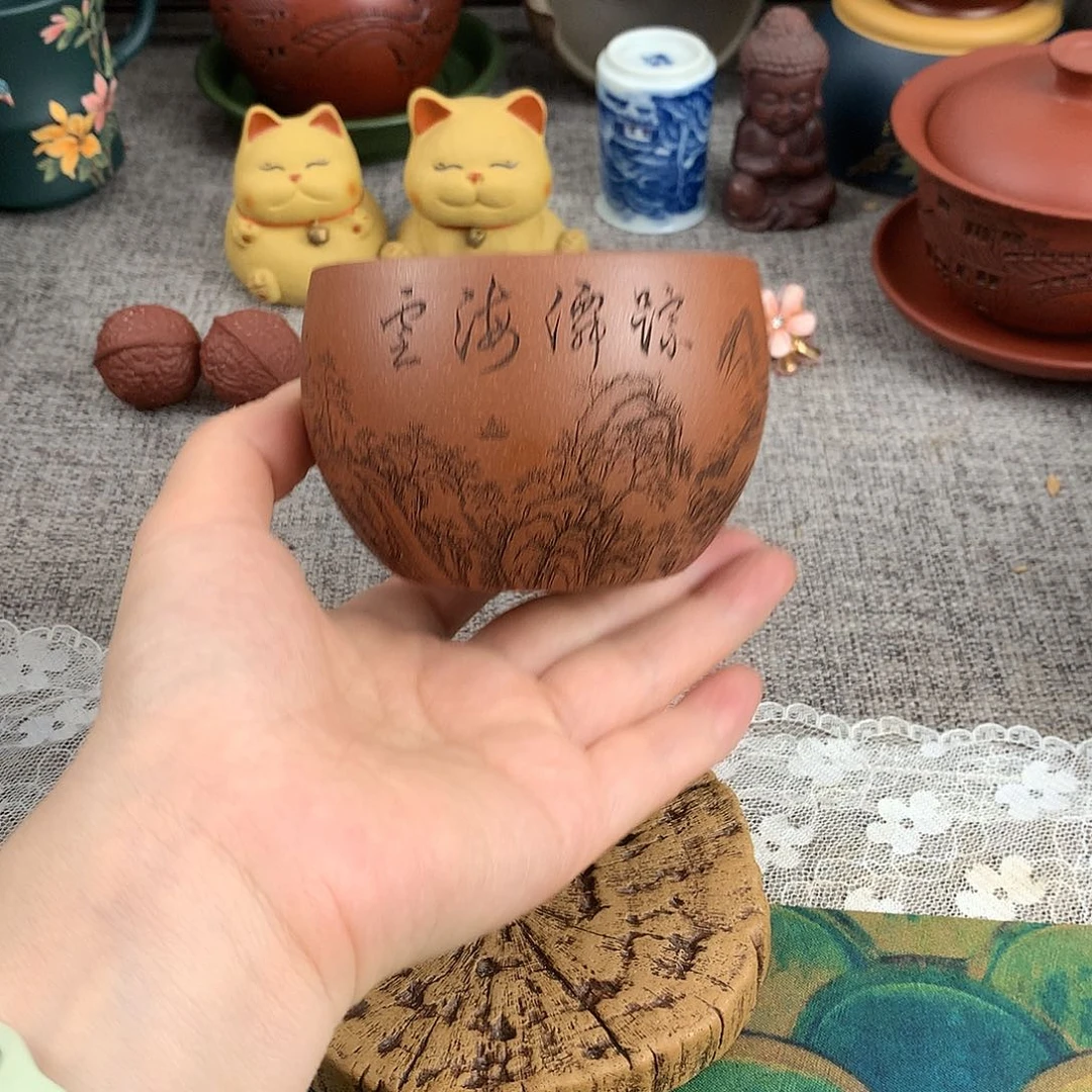 茶杯紫砂高端主人杯
