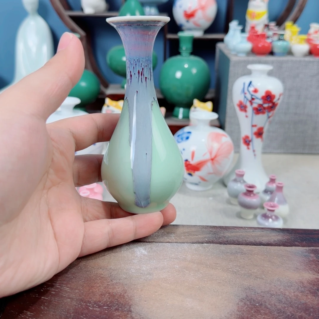 陶瓷手工小花器摆件