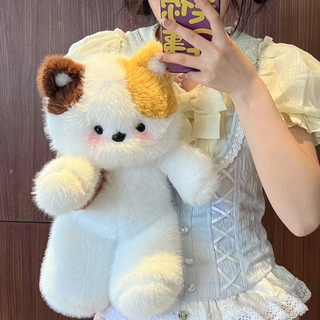 跑跑玩偶大象公仔三花猫娃娃毛绒玩具猫咪抱枕睡觉生日礼物女生