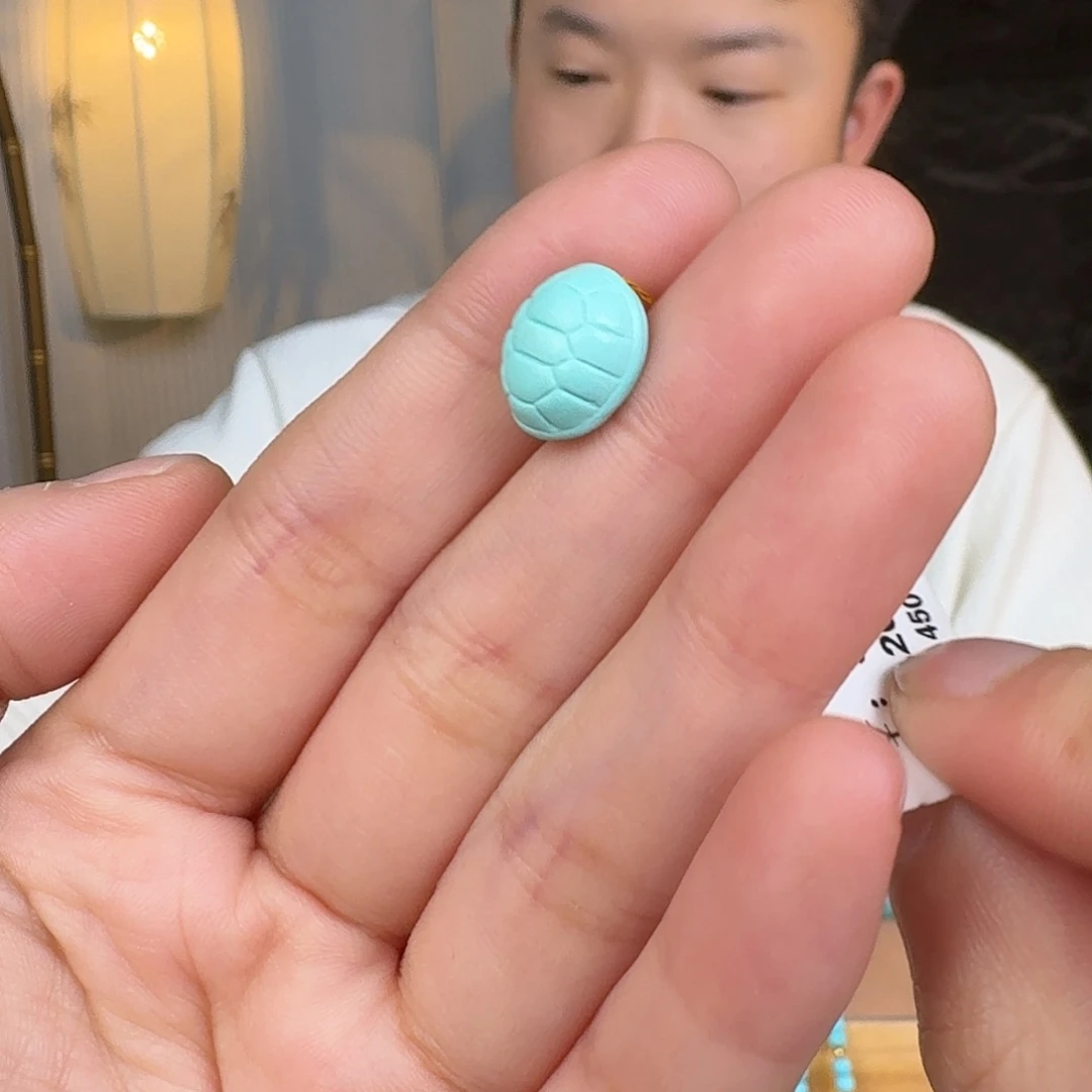 绿松石未镶嵌挂件