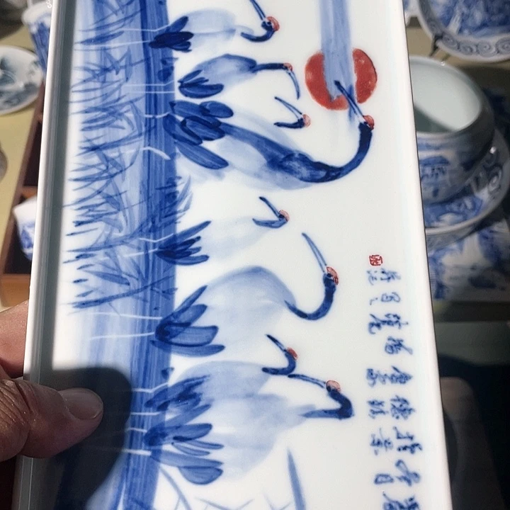 盘景德镇瓷器手工手绘