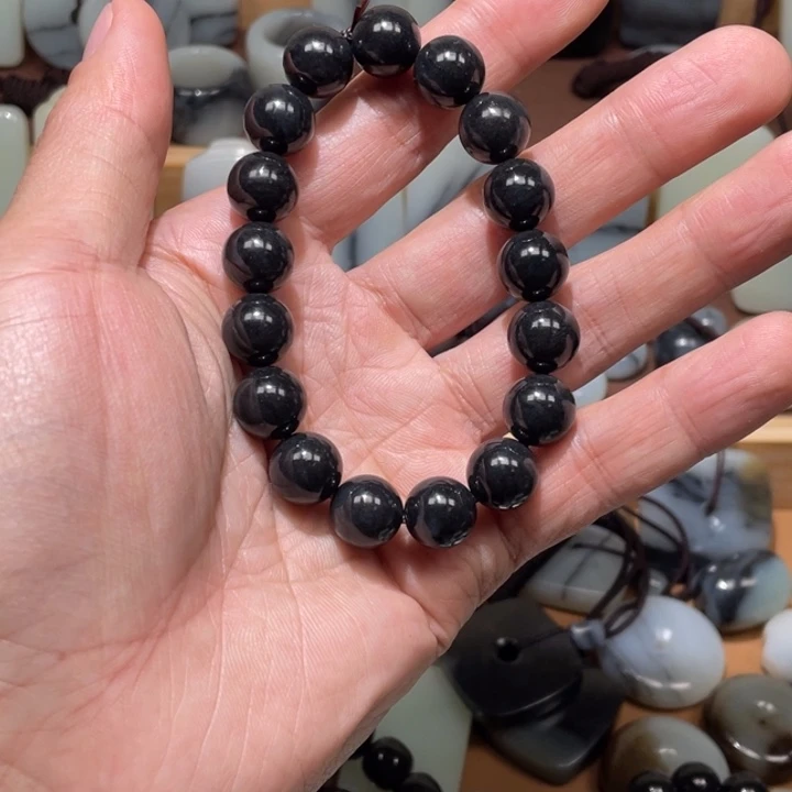 冷***峻和田玉未镶嵌手链卡12手链