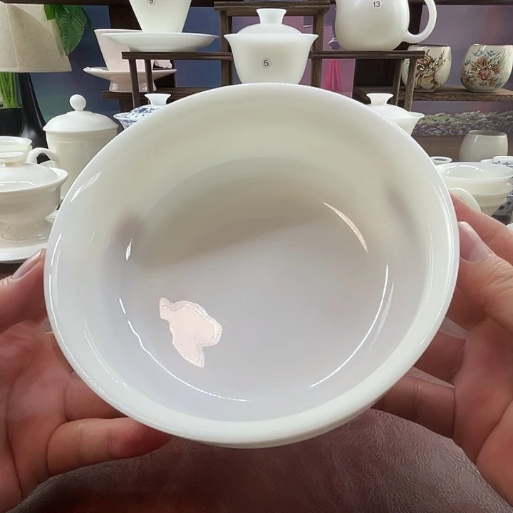 上釉璞玉瓷800ml茶洗茶渣缸