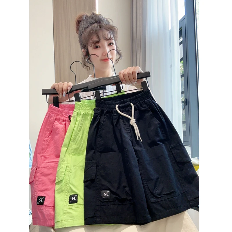 男童裤子夏装短裤2025新款中大儿童男孩夏季中裤薄款工装五分裤潮