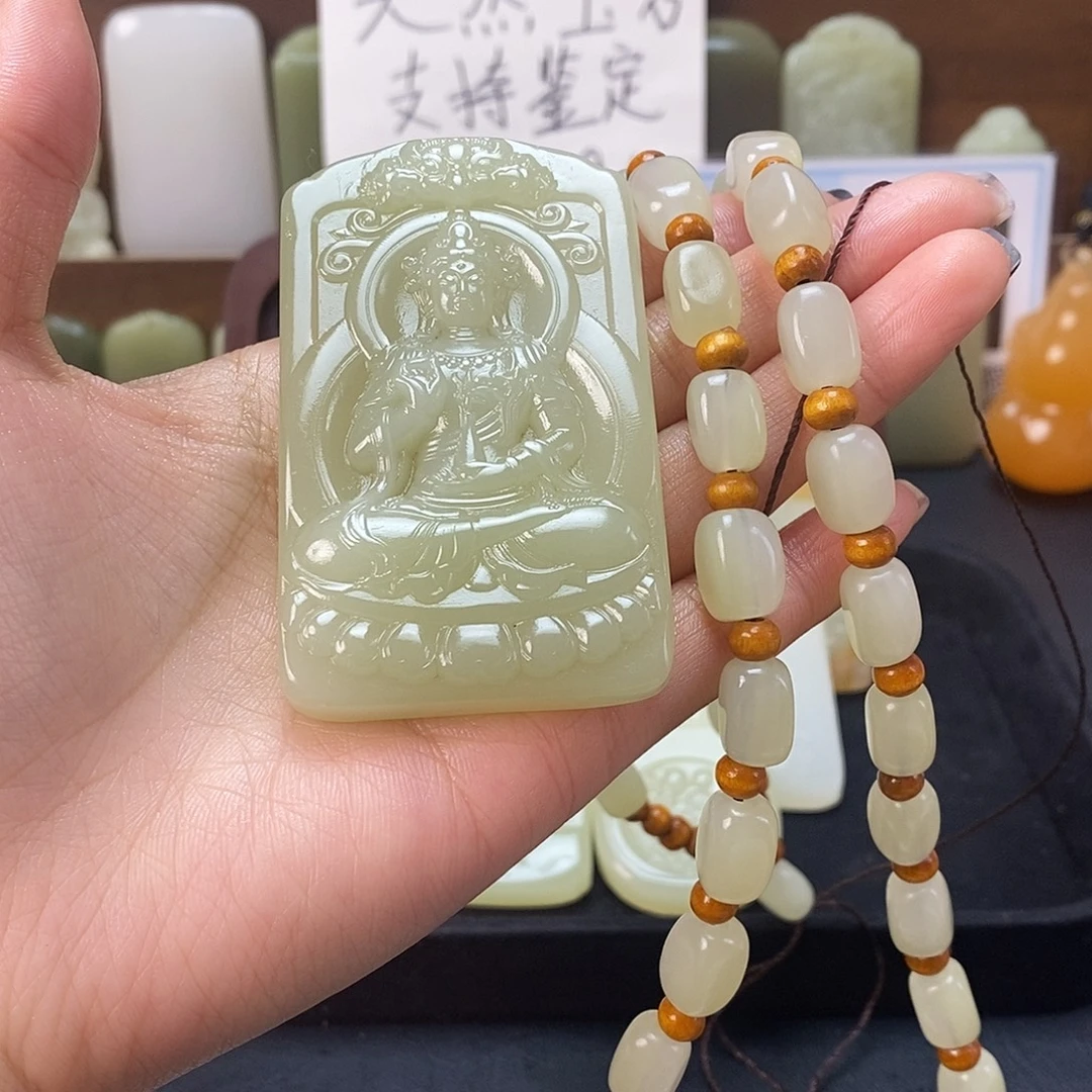 用***3石材观音双面挂件