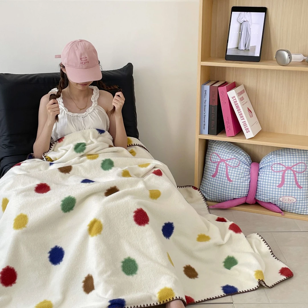 毛毯冬季加厚小毯子被子铺床单人学生宿舍办公室盖毯沙发午睡毯