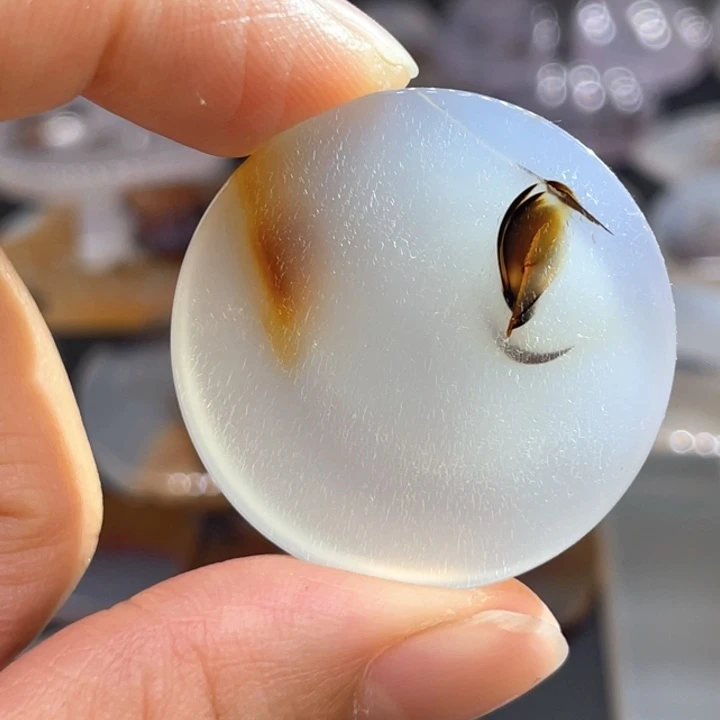 柚***师玛瑙/玉髓合金颈饰