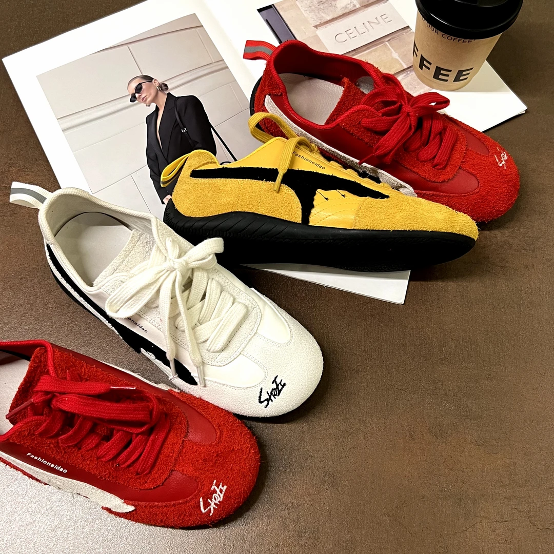 小小苏马家跑车联名德训鞋增高休闲鞋透气情侣勃肯鞋;ECX55360