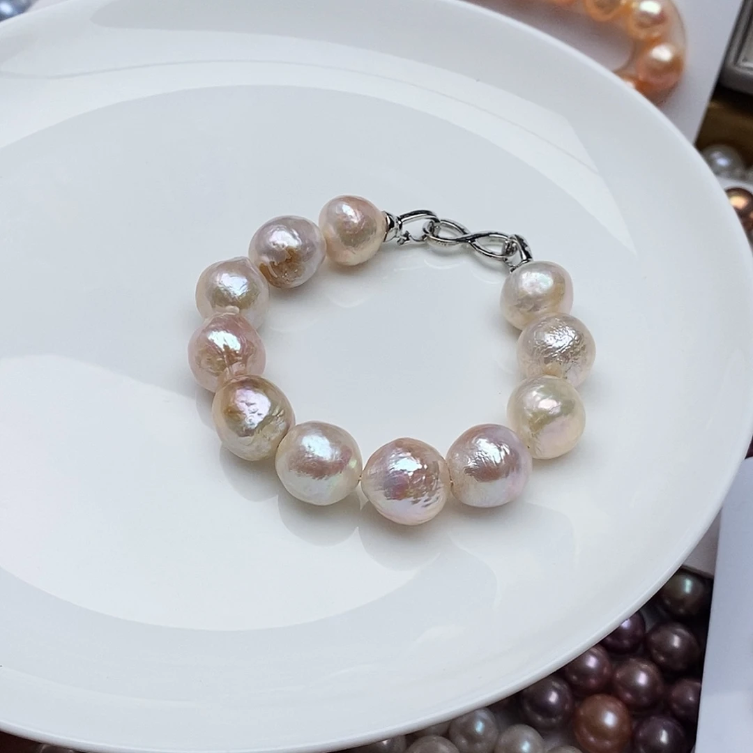 淡水珍珠颈饰银S925镶嵌