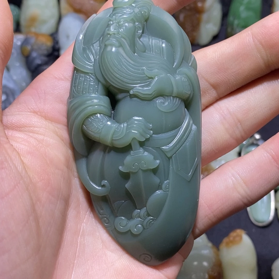 十***桥和田玉未镶嵌挂件