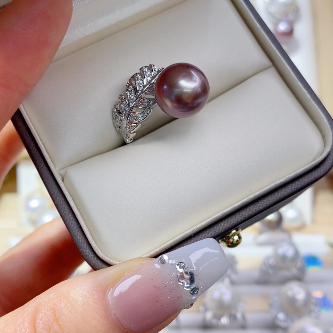 淡水珍珠戒指合金