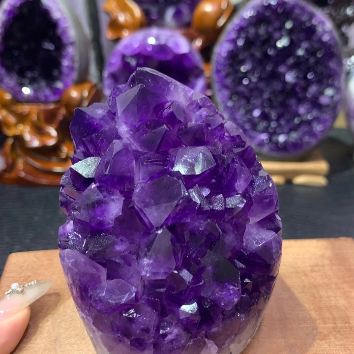 紫晶未镶嵌珠宝半成品帝紫