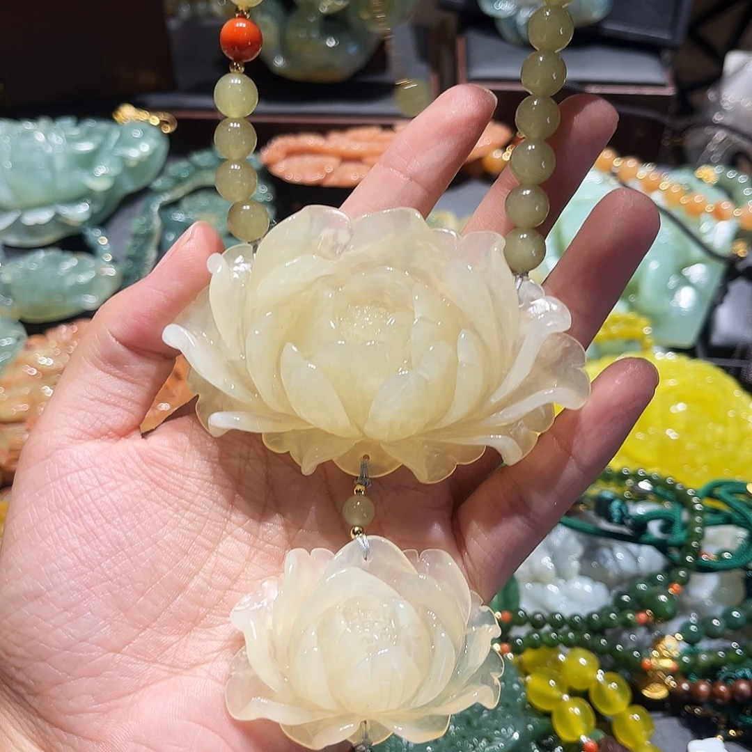 未镶嵌岫玉毛衣链