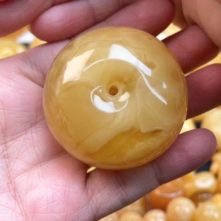 蜜蜡裸石未镶嵌蜜蜡大扣