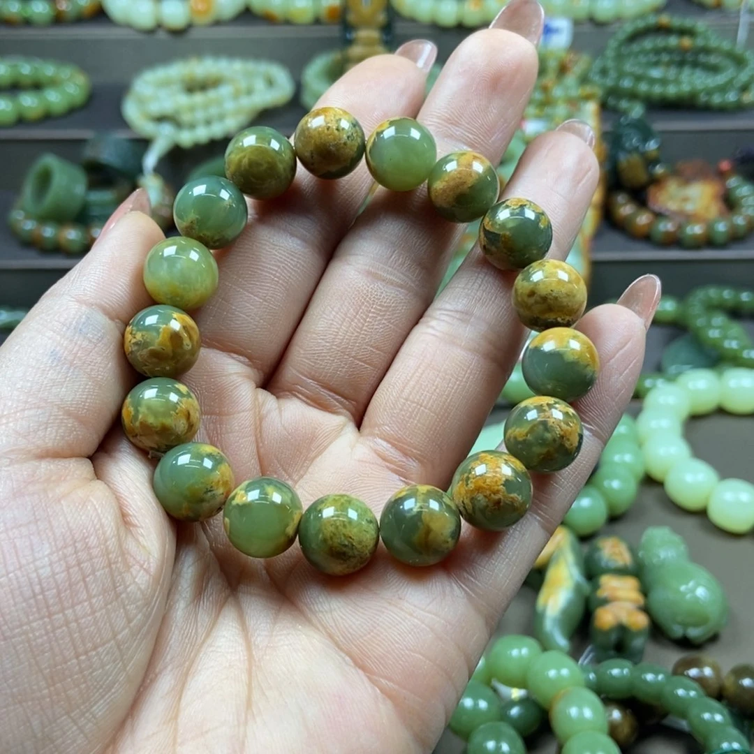 透闪石质玉手链未镶嵌改*