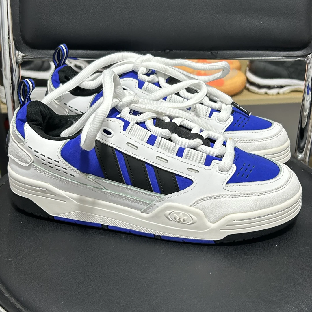 41码adidas Originals ADI2000 面包鞋 白蓝黑 二手正品