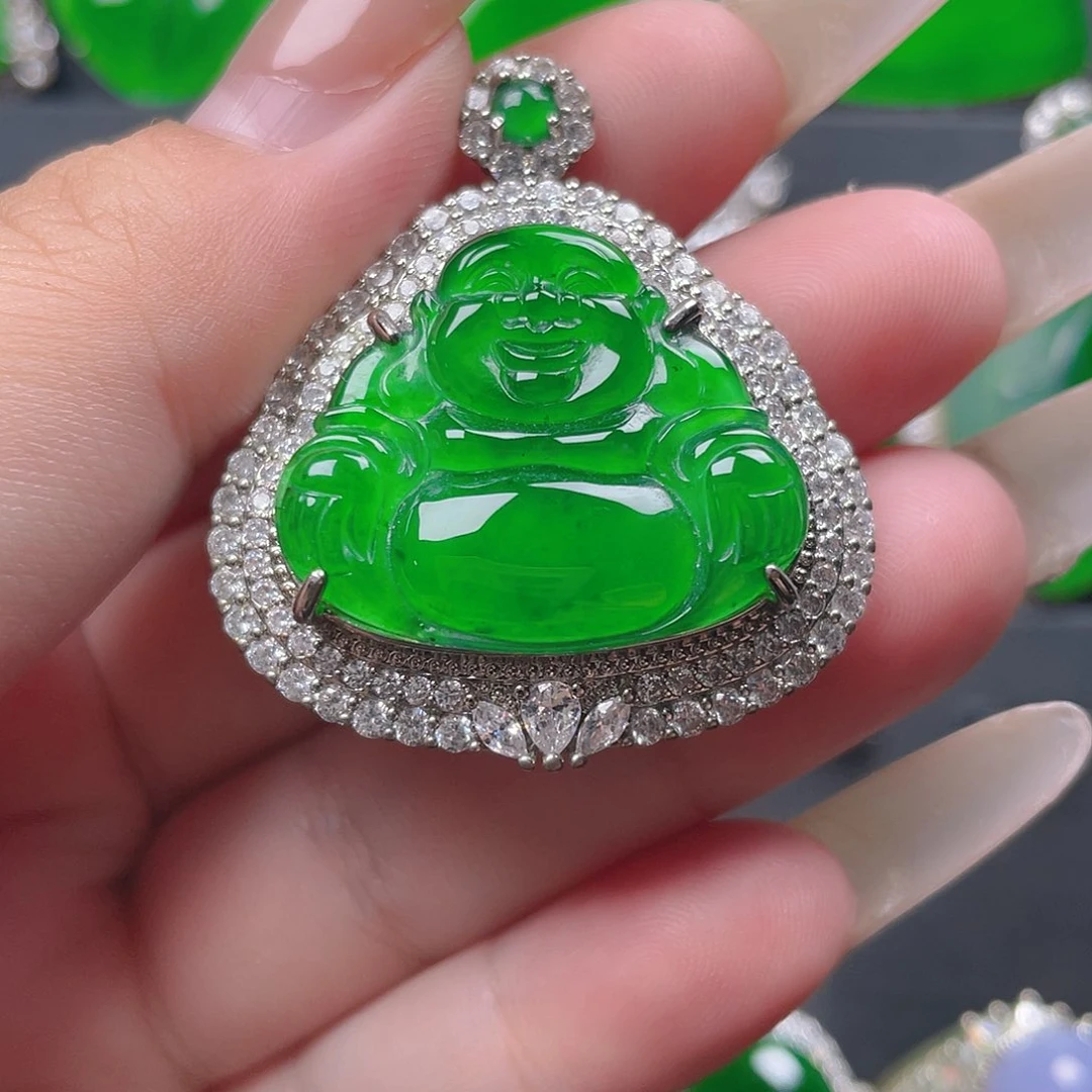 颈饰未镶嵌翡翠佛公