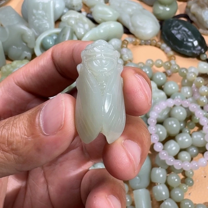 和田玉未镶嵌吊坠(不含链)欣*你
