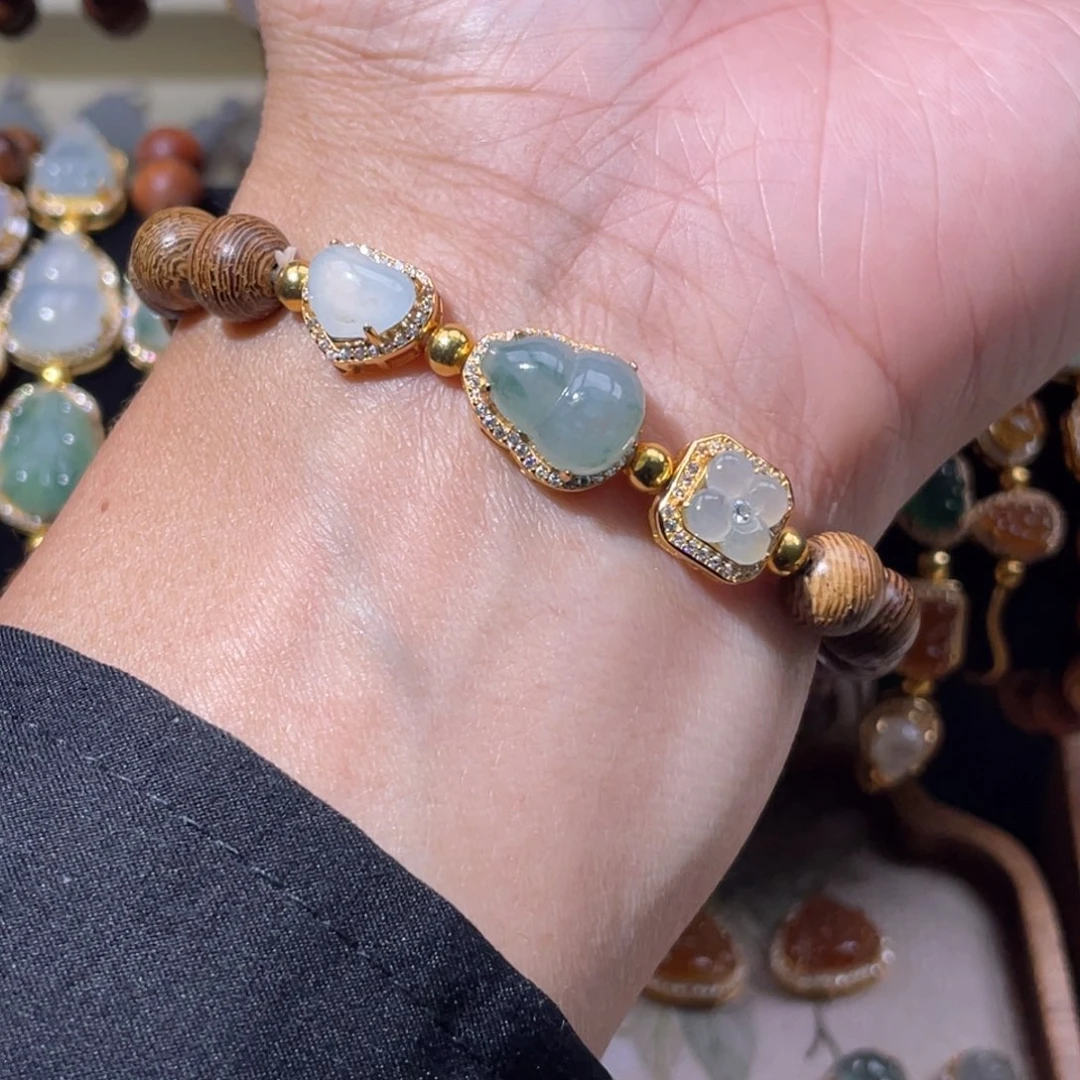 翡翠银S925镶嵌颈饰