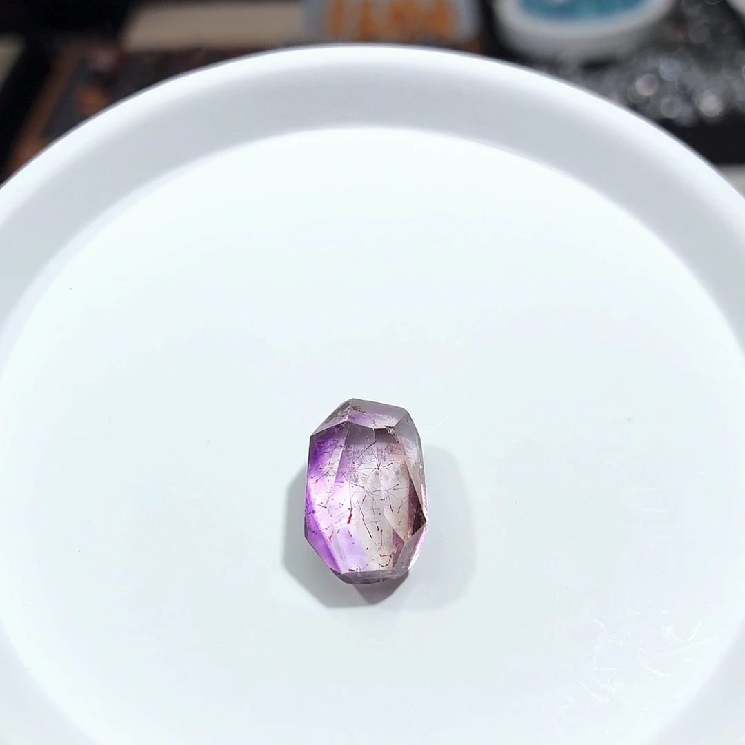紫晶珠宝半成品银S925镶嵌紫超
