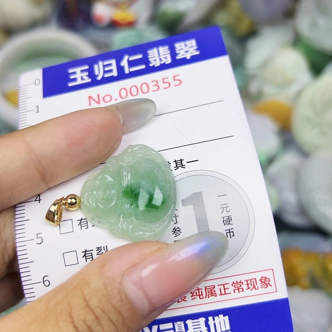 翡翠未镶嵌吊坠(不含链)111