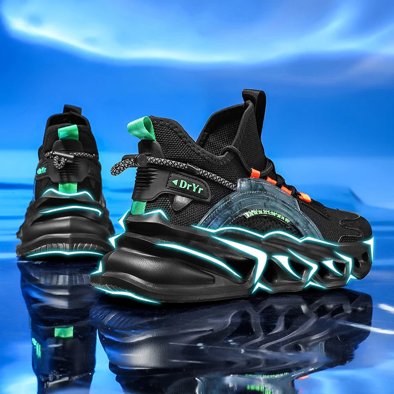 爆款刀锋男鞋夏季大码透气防臭网鞋男士休闲运动鞋耐磨防滑跑鞋