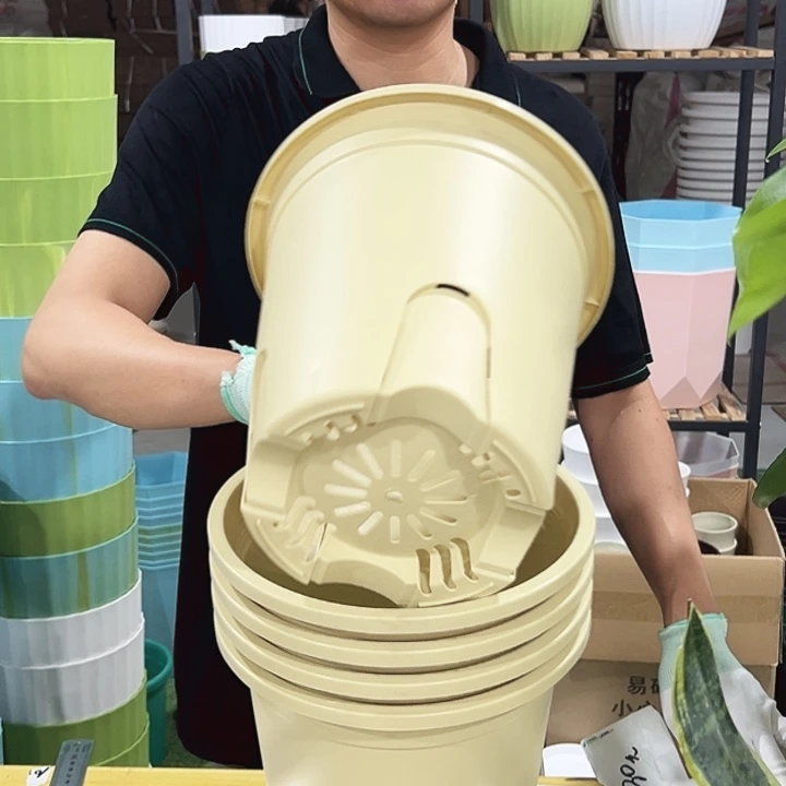 圆形控根口21高21黄色无托5只