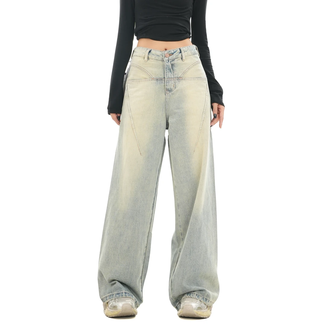 JOJO年度大清货！【P3215】牛仔裤堆堆裤直筒老爹裤