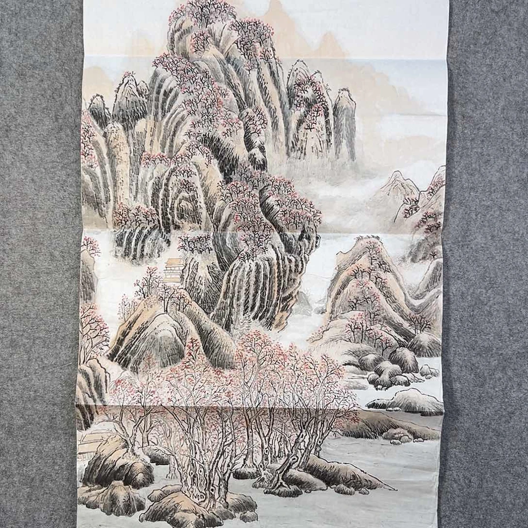 国画391 花鸟在此处飞翔也不