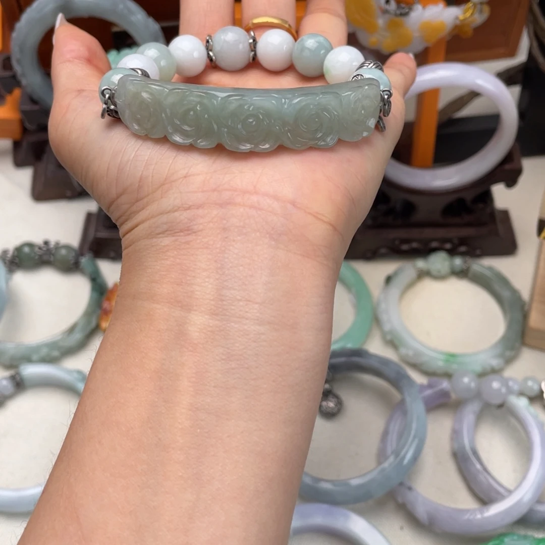 翡翠未镶嵌手链手链