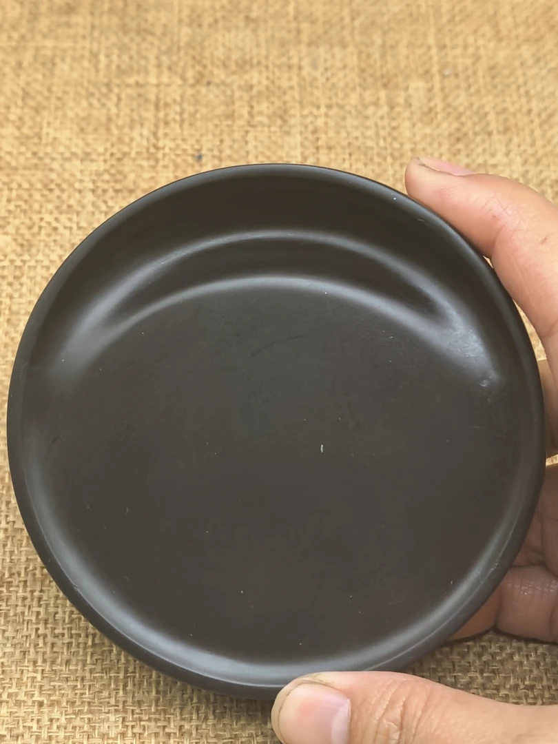 歙砚偃月砚马蹄砚直径8.5，厚2.2