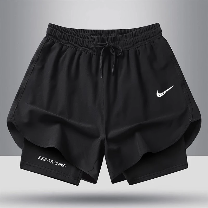 一折专区|奥莱|夏季冰丝三分裤男士健身运动跑步篮球裤速干短裤