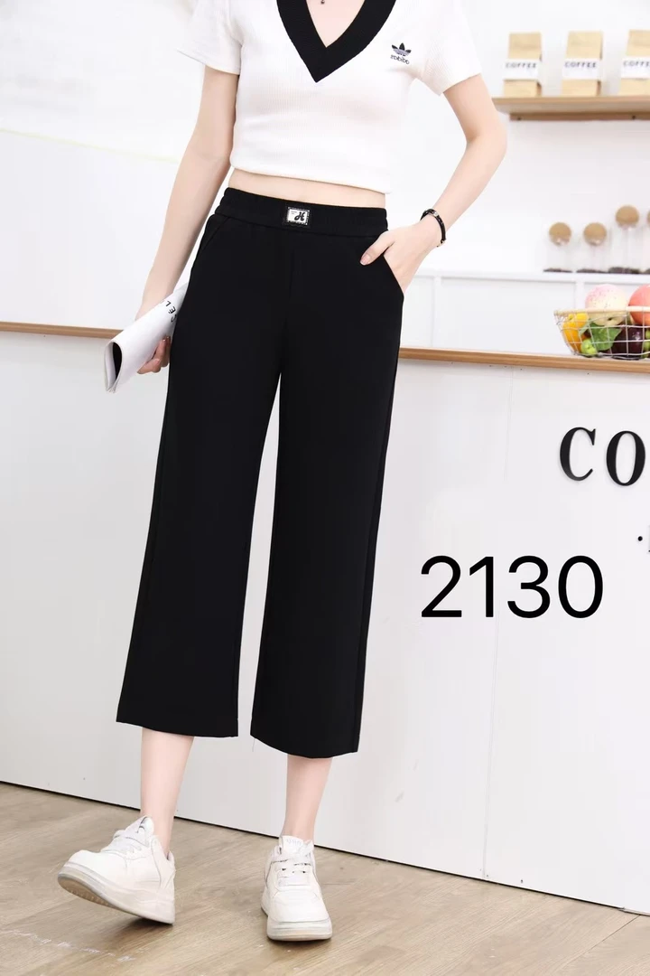 【衣联服饰】精品妈妈款夏季薄款八分直筒裤2130