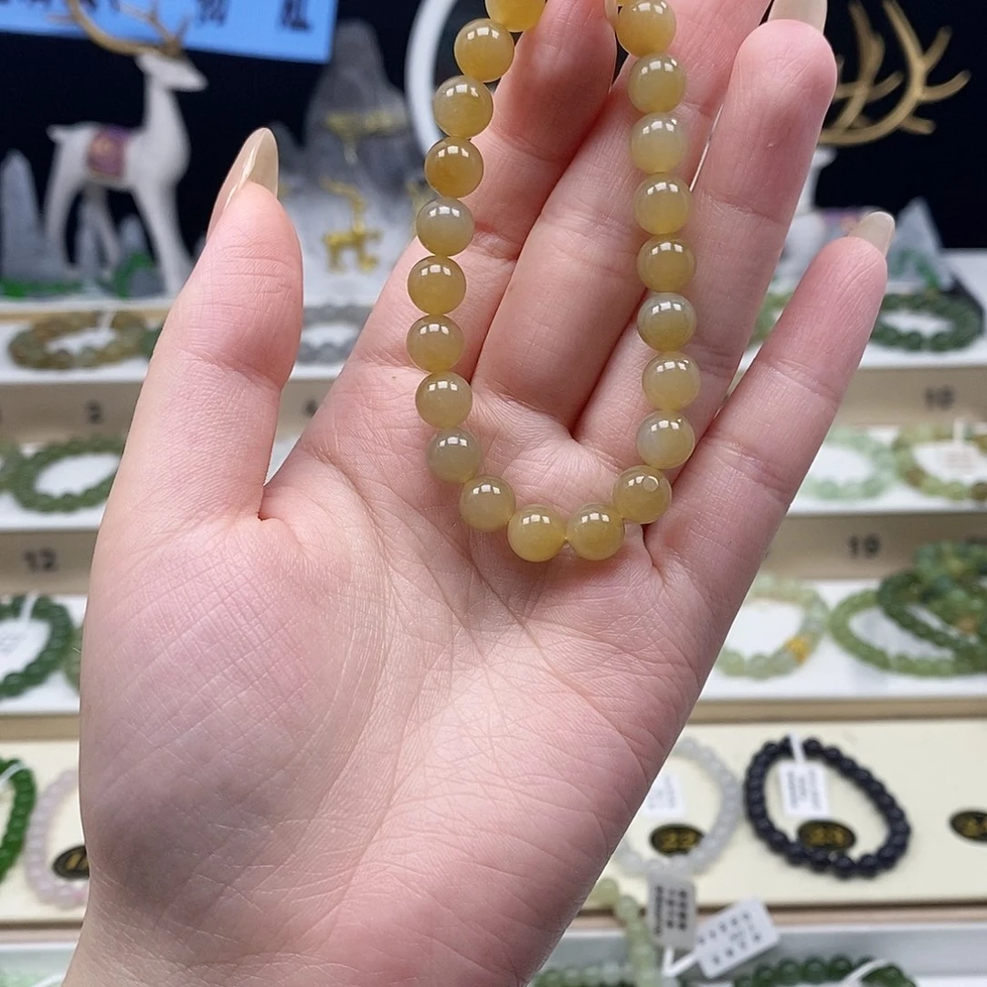 未镶嵌手串和田玉水**合