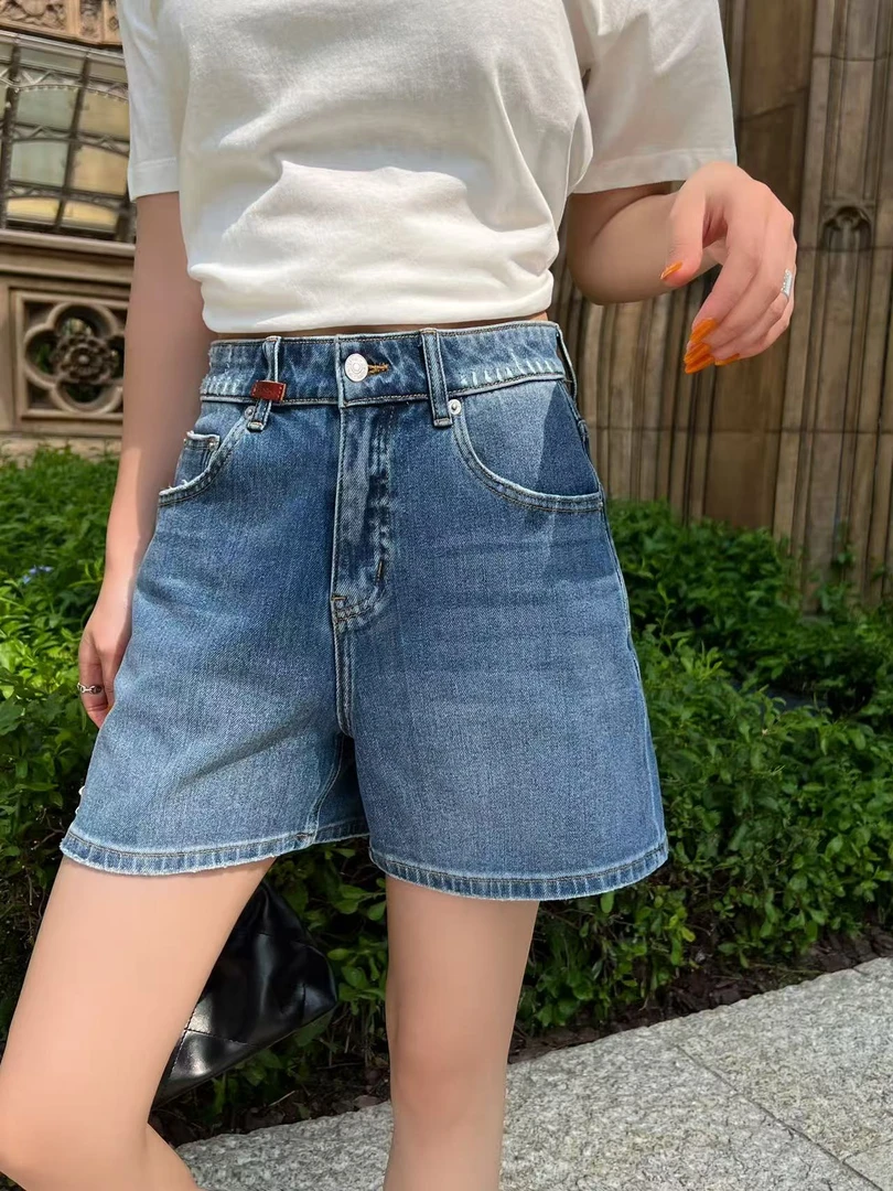 【夏风微凉】牛仔裤女显腿长ins潮流百搭夏季女生A字直筒裤遮胯显瘦