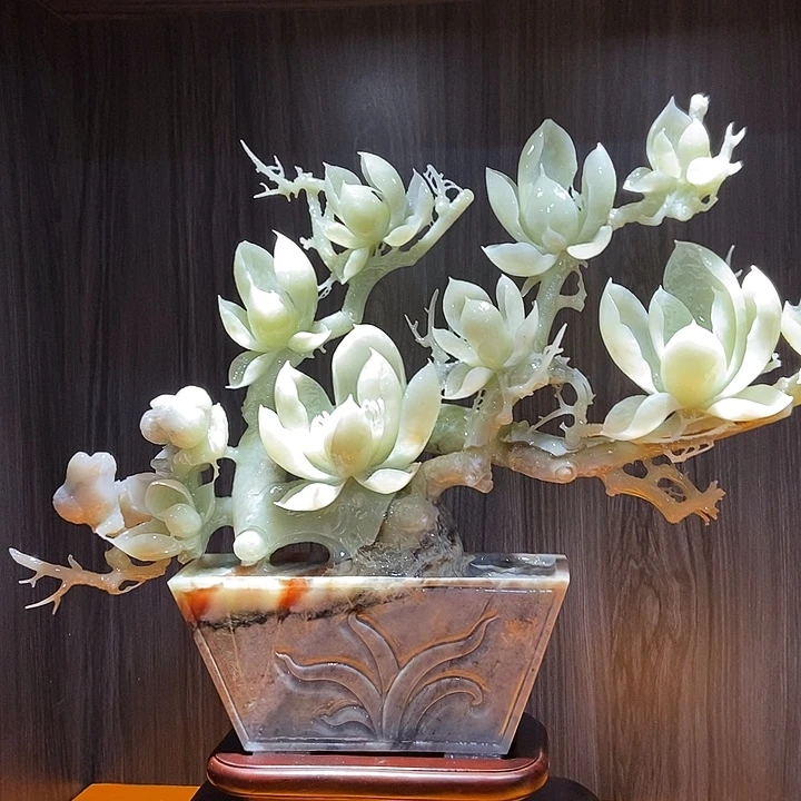 蛇纹石玉（覆膜）合金珠宝奇石