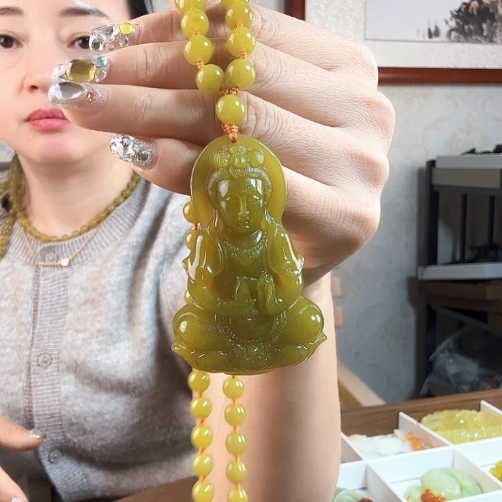 岫玉吊坠(赠链)未镶嵌