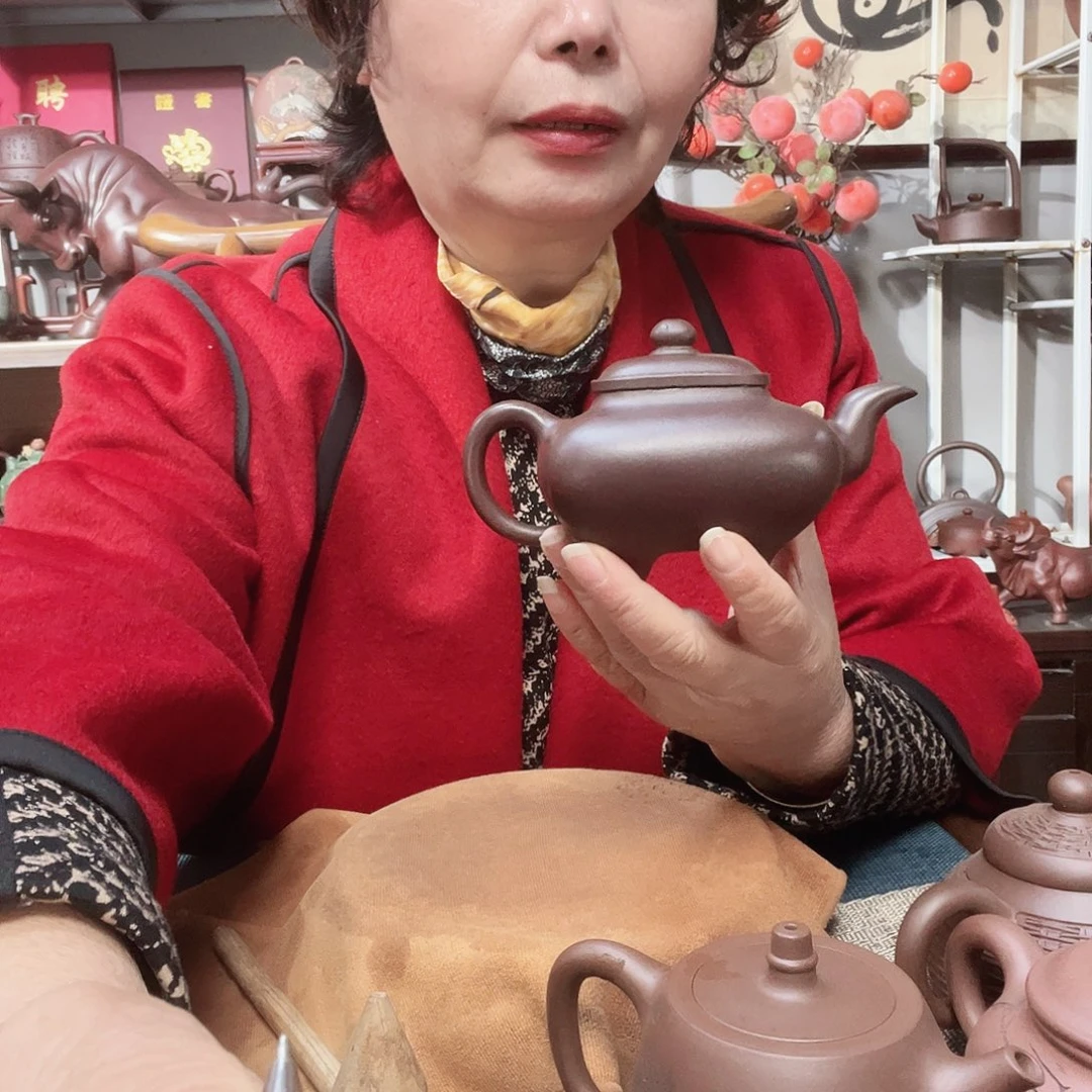紫泥茶壶原矿紫砂壶