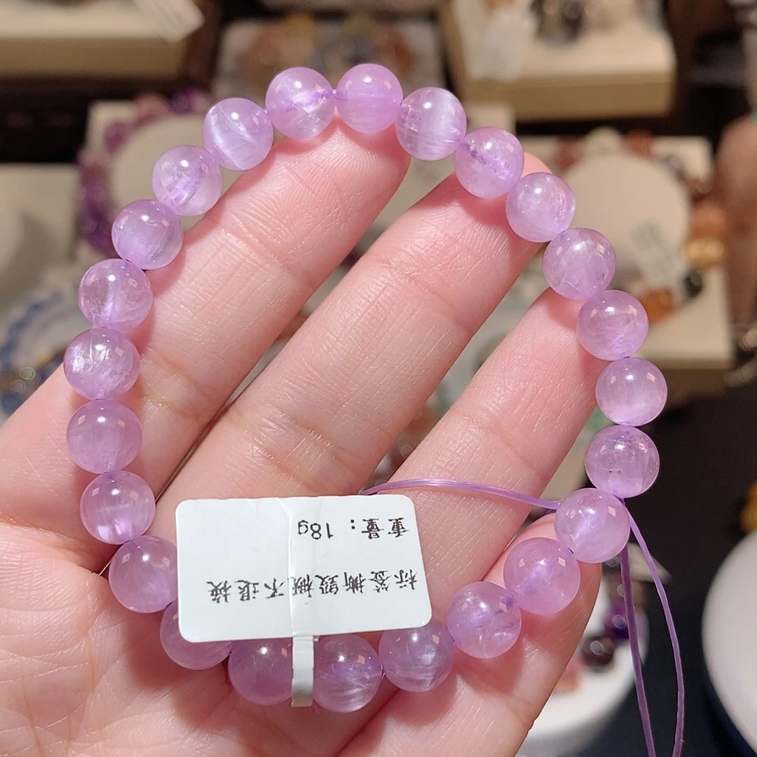 水晶手链未镶嵌生*活F紫锂辉7.9