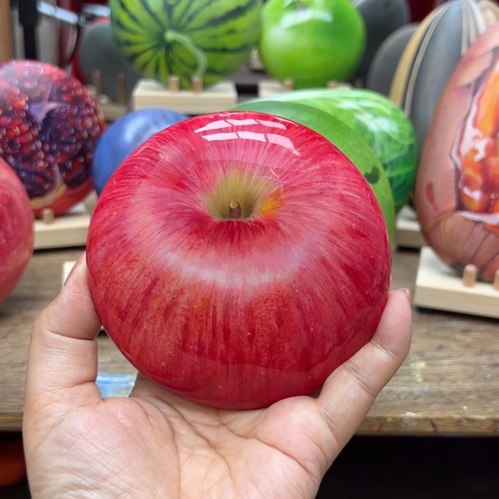 石材阿*苹果石画