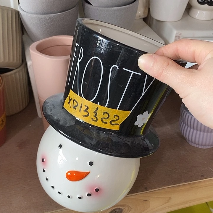 摆件陶陶盆有孔 瑕疵针孔漏釉介意勿拍外口 13外高22