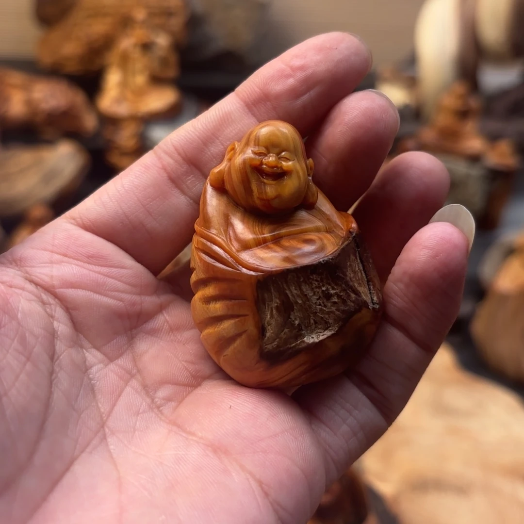 虎***皮柏木太行崖柏手工雕刻