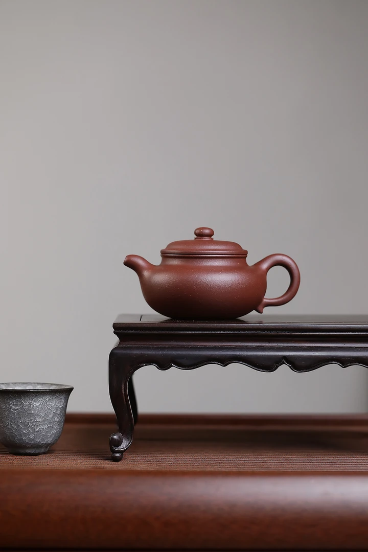 丹青禹器 爆款 原矿24目老清水泥 仿古壶 200c手制圆壶