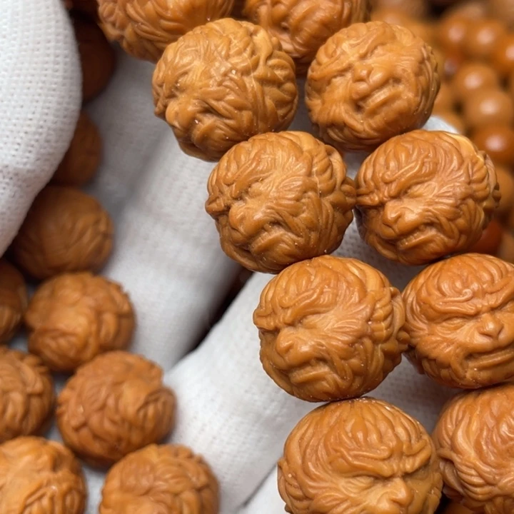 猴头核桃手串顺**然黑神