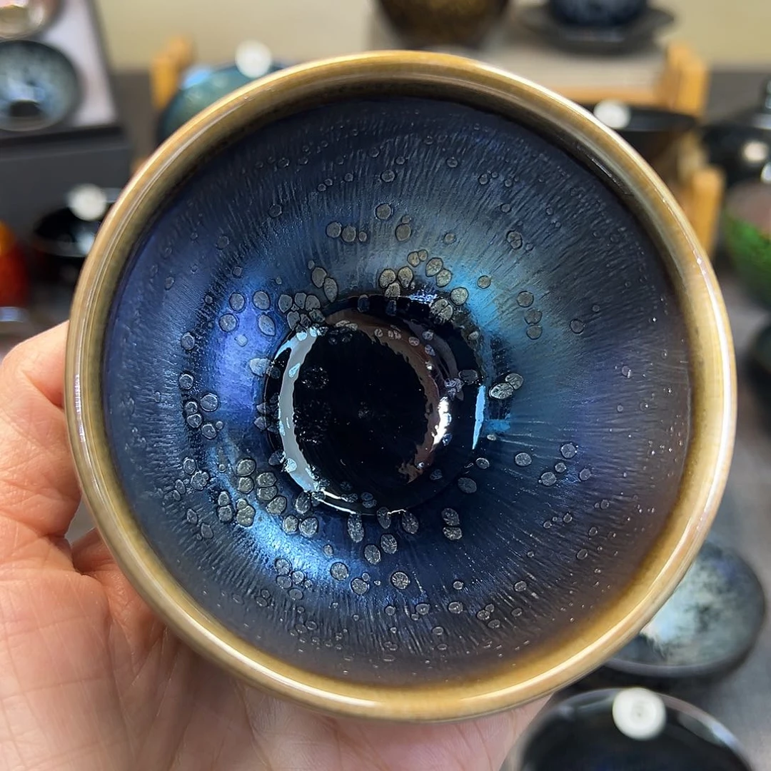茶盏星空蓝有手工