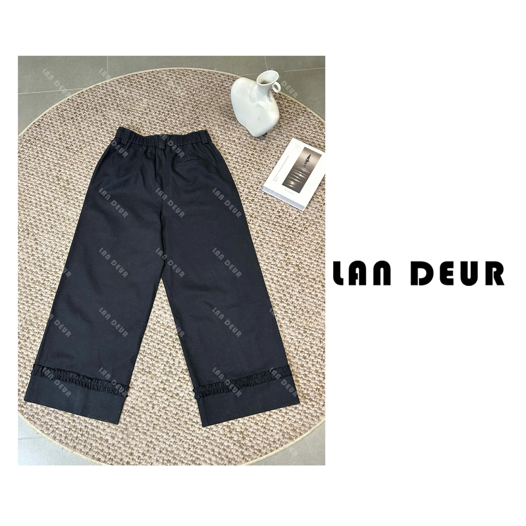 JIUJIU【修腿拍档】2025年春款休闲裤宽松小众百搭松紧腰裤子