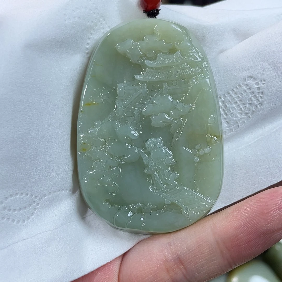 和田玉未镶嵌颈饰