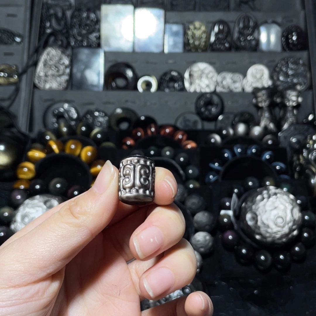 浮***梦黑曜岩未镶嵌珠宝奇石